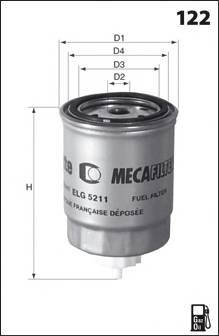 MECAFILTER ELG5211 Топливный фильтр MECAFILTER ELG5211 Топливный фильтр