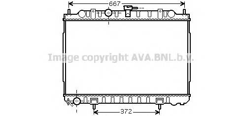 AVA QUALITY COOLING DN2238 Радіатор, охолодження двиг... AVA QUALITY COOLING DN2238 Радіатор, охолодження двиг...