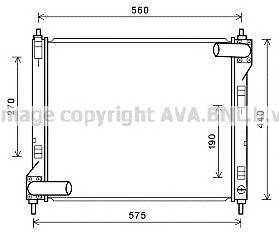 AVA QUALITY COOLING DN2354 Радиатор, охлаждение двига... AVA QUALITY COOLING DN2354 Радиатор, охлаждение двига...