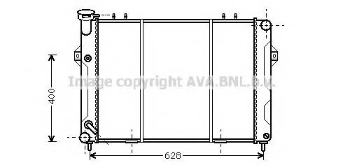 AVA QUALITY COOLING JE2008 Радиатор, охлаждение двига�