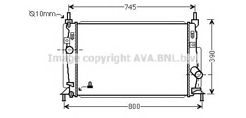 AVA QUALITY COOLING MZ2246 Радиатор, охлаждение двига... AVA QUALITY COOLING MZ2246 Радиатор, охлаждение двига...