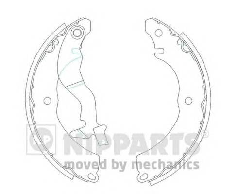 NIPPARTS J3505038 Комплект тормозных колодок NIPPARTS J3505038 Комплект тормозных колодок