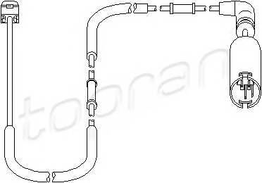 TOPRAN 500 660 Датчик, износ тормозных кол...