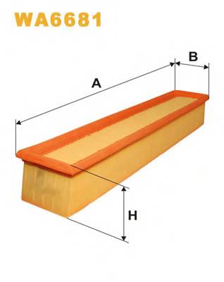 WIX FILTERS WA6681 Повітряний фільтр WIX FILTERS WA6681 Повітряний фільтр