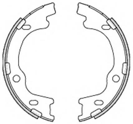 WOKING Z4699.00 Комплект тормозных колодок