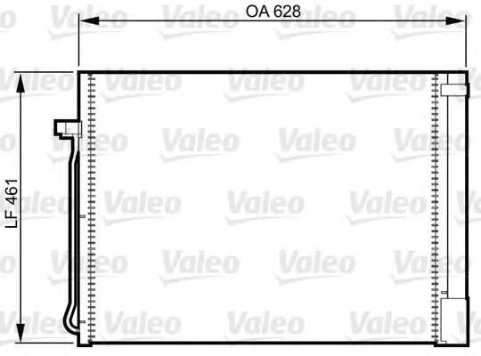 VALEO 814367 Конденсатор, кондиционер VALEO 814367 Конденсатор, кондиционер