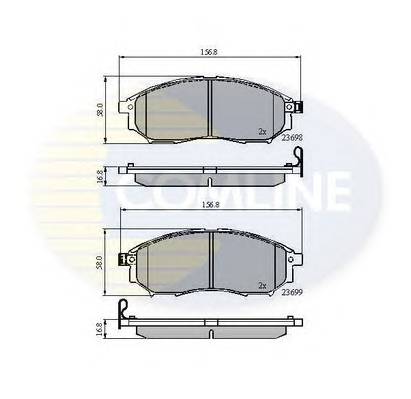 COMLINE CBP31524 Комплект гальмівних колодо... COMLINE CBP31524 Комплект гальмівних колодо...