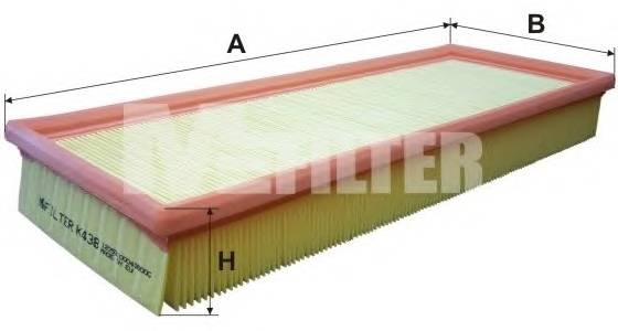 MFILTER K438 Фiльтр салону MFILTER K438 Фiльтр салону