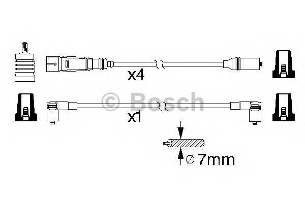 BOSCH 0 986 356 338 Комплект проводов зажигани