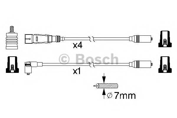 BOSCH 0 986 356 339 Комплект проводов зажигани