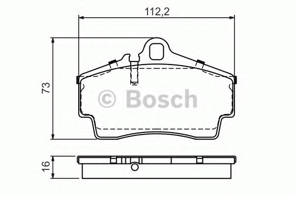 BOSCH 0 986 494 265 Комплект тормозных колодок