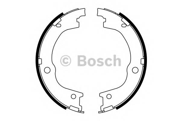 BOSCH 0 986 487 780 Комплект гальмівних колодо...