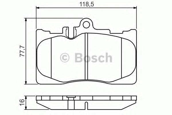 BOSCH 0 986 495 138 Комплект тормозных колодок