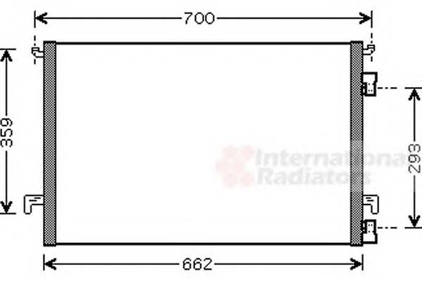 VAN WEZEL 37005397 Конденсатор, кондиционер VAN WEZEL 37005397 Конденсатор, кондиционер