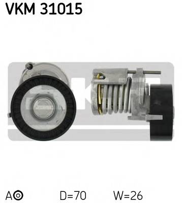 SKF VKM 31015 Натяжной ролик, поликлинов