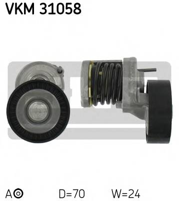 SKF VKM 31058 Натяжной ролик, поликлинов