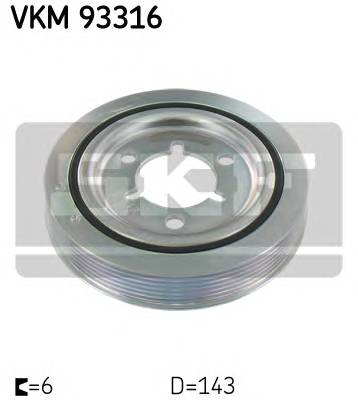 SKF VKM 93316 Ременный шкив, коленчатый в... SKF VKM 93316 Ременный шкив, коленчатый в...