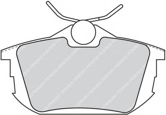 FERODO FDB1095 Комплект тормозных колодок...