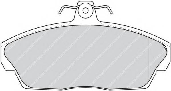 FERODO FDB1291 Комплект тормозных колодок