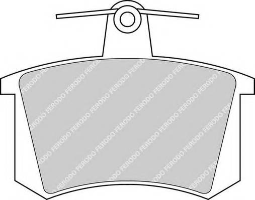 FERODO FDB222 Комплект тормозных колодок
