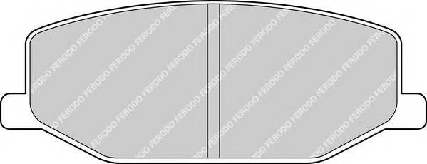 FERODO FDB396 Комплект тормозных колодок