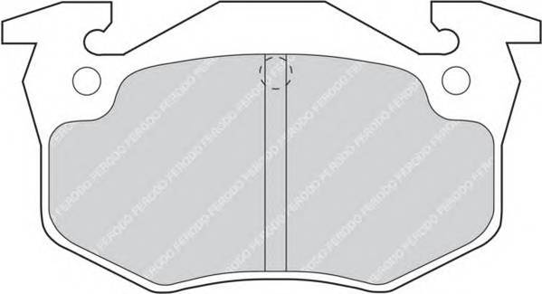 FERODO FDB558 Комплект гальмівних колодо...
