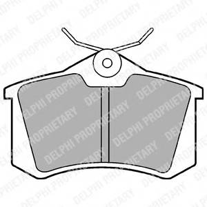 DELPHI LP565 Комплект тормозных колодок