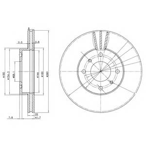 DELPHI BG3596 Гальмівний диск DELPHI BG3596 Гальмівний диск