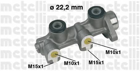 METELLI 05-0336 Главный тормозной цилиндр METELLI 05-0336 Главный тормозной цилиндр