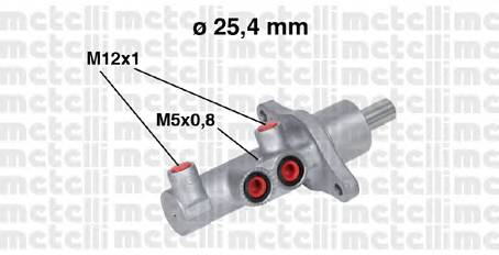 METELLI 05-0543 Главный тормозной цилиндр METELLI 05-0543 Главный тормозной цилиндр