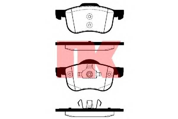 NK 224820 Комплект тормозных колодок