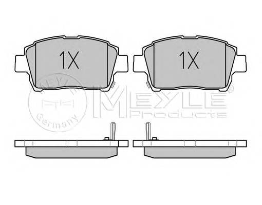 MEYLE 025 235 1017 Комплект тормозных колодок