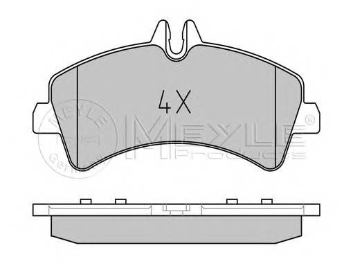 MEYLE 025 292 1720 Комплект тормозных колодок...