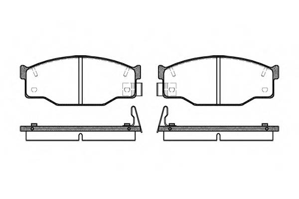 ROADHOUSE 2195.14 Комплект тормозных колодок