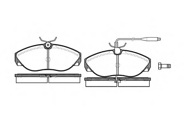 REMSA 0486.02 Комплект тормозных колодок