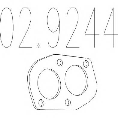 MTS 02.9244 Прокладка, труба выхлопног