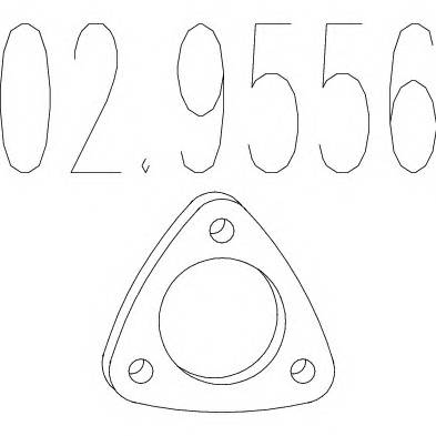 MTS 02.9556 Прокладка, труба выхлопног