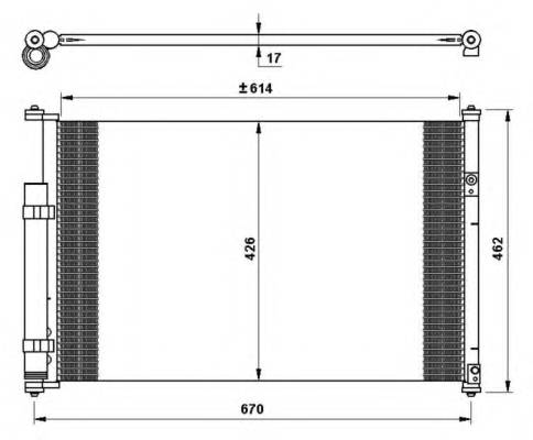 NRF 35769 Конденсатор, кондиционер NRF 35769 Конденсатор, кондиционер