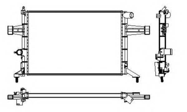 NRF 53628 Радиатор, охлаждение двига... NRF 53628 Радиатор, охлаждение двига...