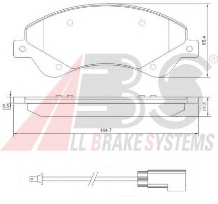 A.B.S. 37559 Комплект тормозных колодок