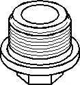 TOPRAN 107 500 Резьбовая пробка, маслянны