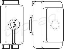 TOPRAN 109 716 Трос, управление сцепление