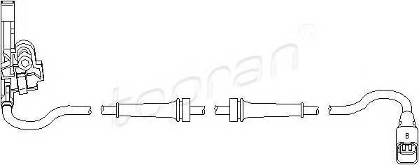 TOPRAN 722 296 Датчик, частота вращения ко...