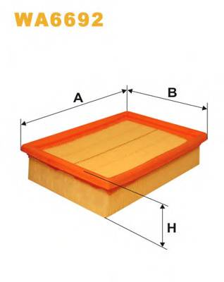 WIX FILTERS WA6692 Повітряний фільтр WIX FILTERS WA6692 Повітряний фільтр