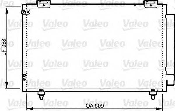 VALEO 817805 Конденсатор, кондиционер VALEO 817805 Конденсатор, кондиционер