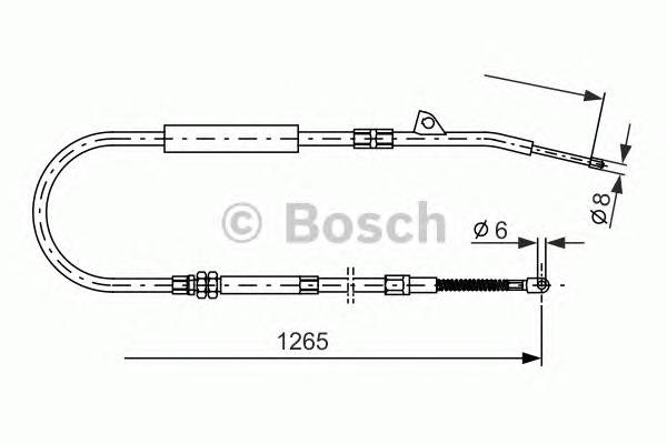 BOSCH 1 987 477 533 Трос, стояночная тормозная ... BOSCH 1 987 477 533 Трос, стояночная тормозная ...