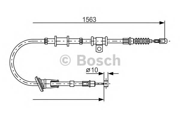 BOSCH 1 987 482 064 Трос, стояночная тормозная 