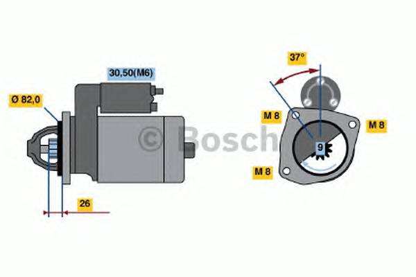 BOSCH 0 001 109 302 Стартер