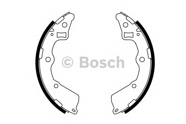 BOSCH 0 986 487 757 Комплект тормозных колодок