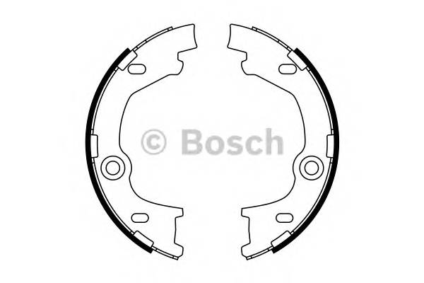 BOSCH 0 986 487 777 Комплект гальмівних колодо...
